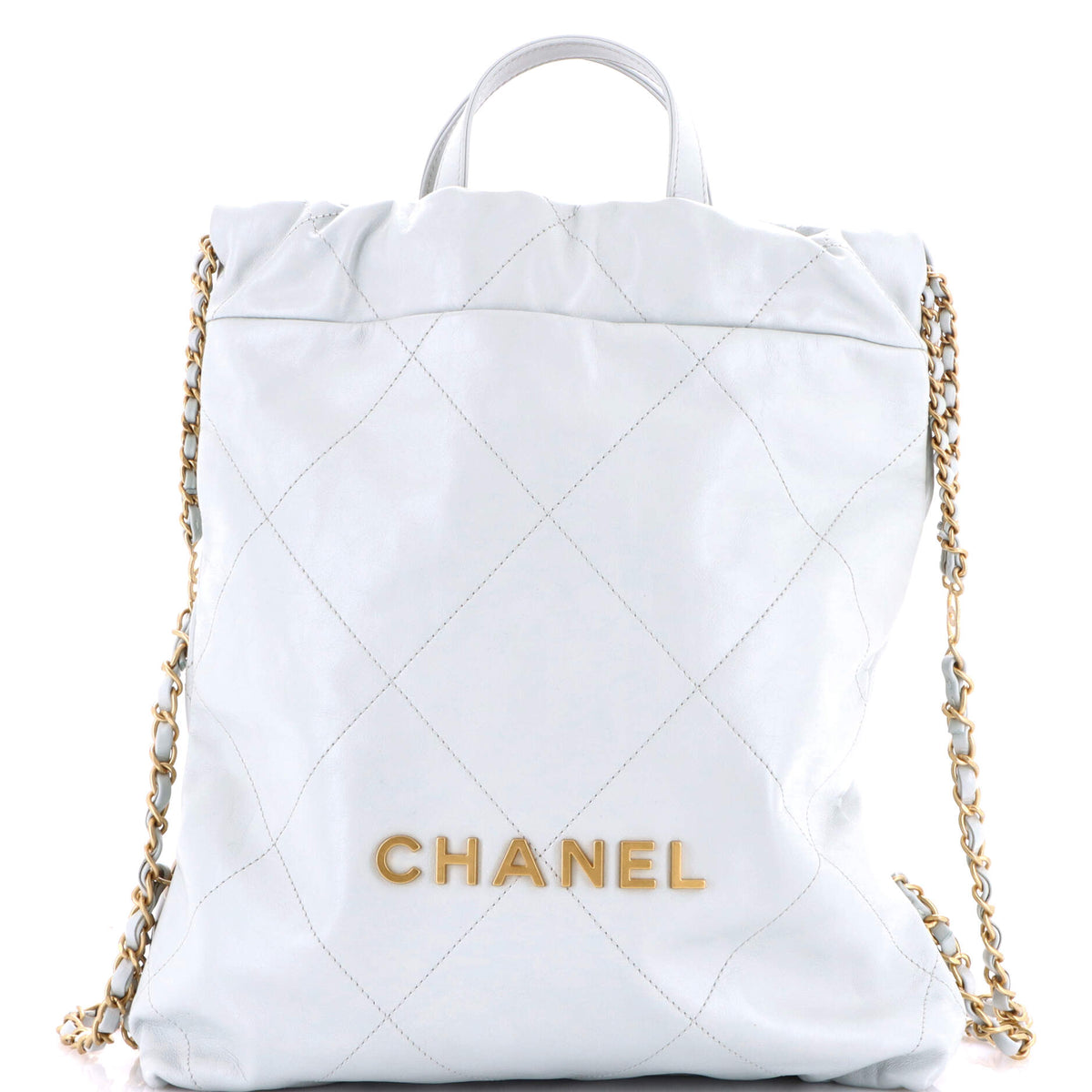 Chanel CHANEL 22 Chain Backpack Quilted Calfskin Medium