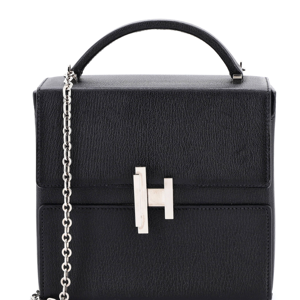 Herm?s Cinhetic Top Handle Bag Verso Chevre Mysore