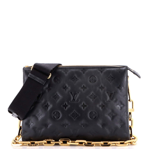 Coussin Bag Monogram Embossed Lambskin PM