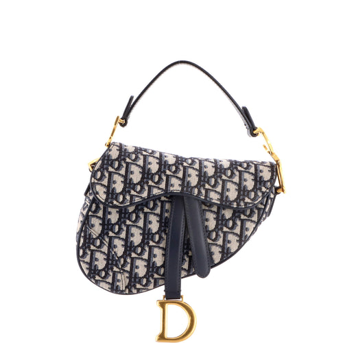 Saddle Handbag Oblique Canvas Mini