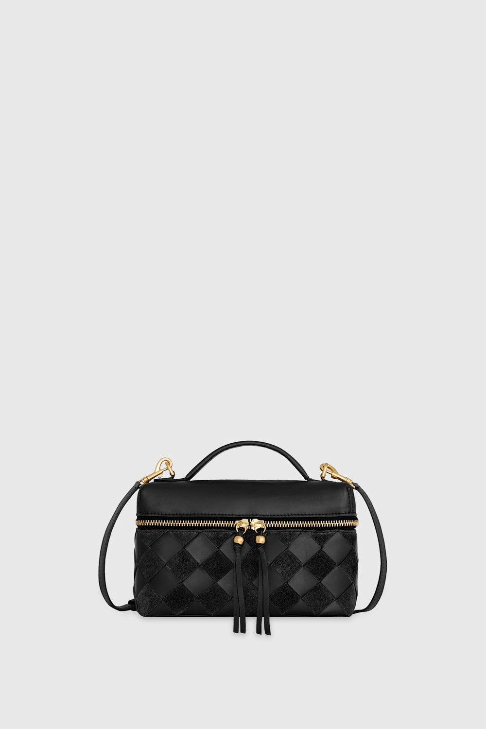 Rebecca Minkoff Frankie Train Case In Black
