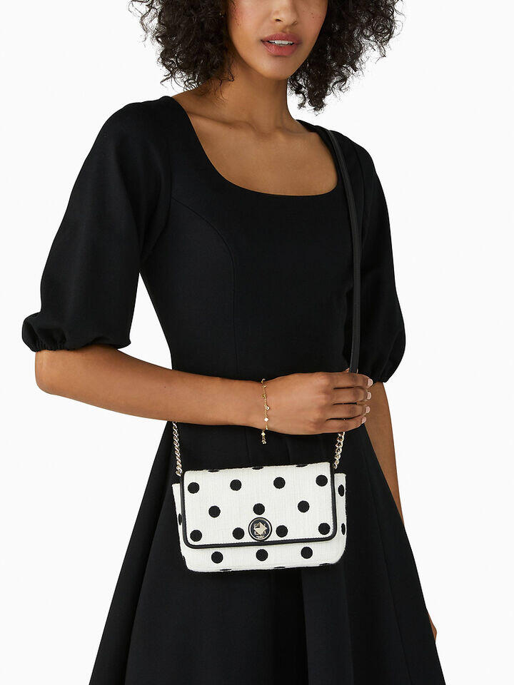 Kate Spade Au Natalia Polka Dot Embroidered Crossbody