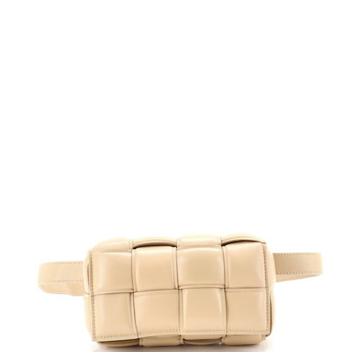Cassette Belt Bag Padded Intrecciato Leather