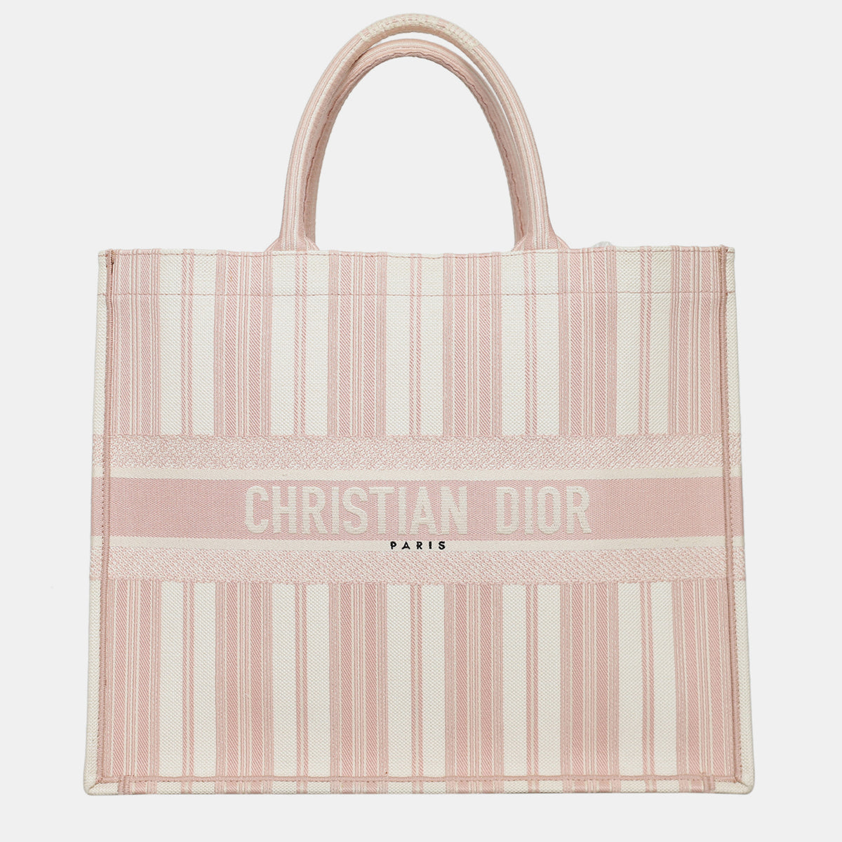 Dior Christian Light Pink Large Book Tote bag