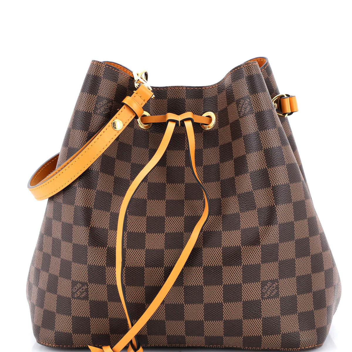 Louis Vuitton NeoNoe Handbag Damier with Leather MM