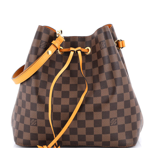 NeoNoe Handbag Damier with Leather MM