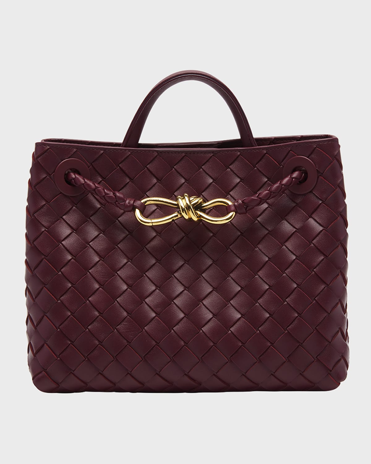 Bottega Veneta Andiamo Small Leather Top-Handle Bag