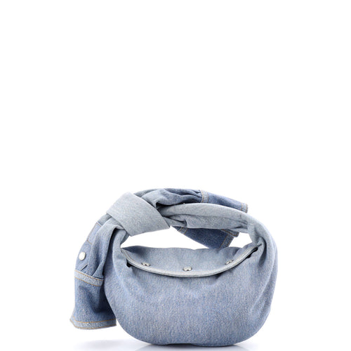 BV Jodie Hobo Shirt Effect Denim Mini