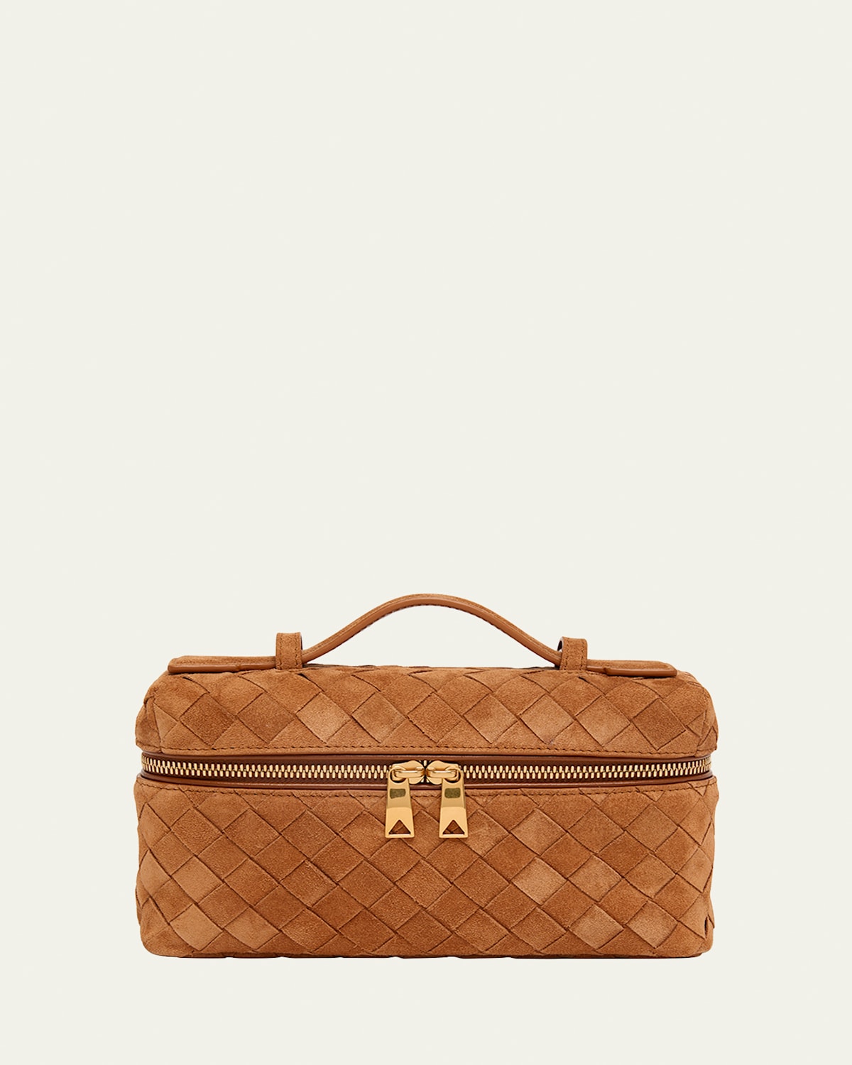 Bottega Veneta Bang Bang Vanity Intrecciato Suede Crossbody Bag