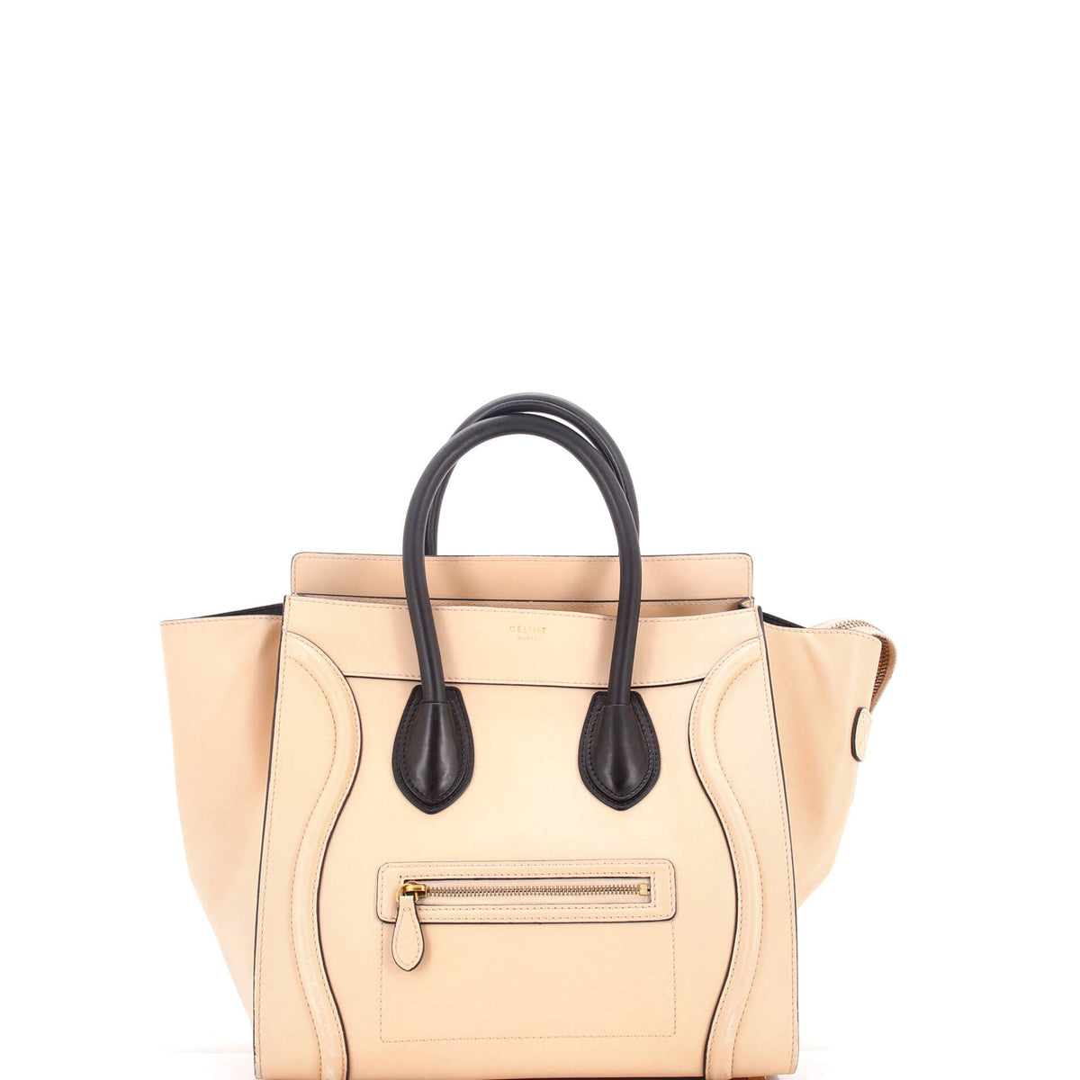 Celine CELINE Bicolor Luggage Bag Leather Mini
