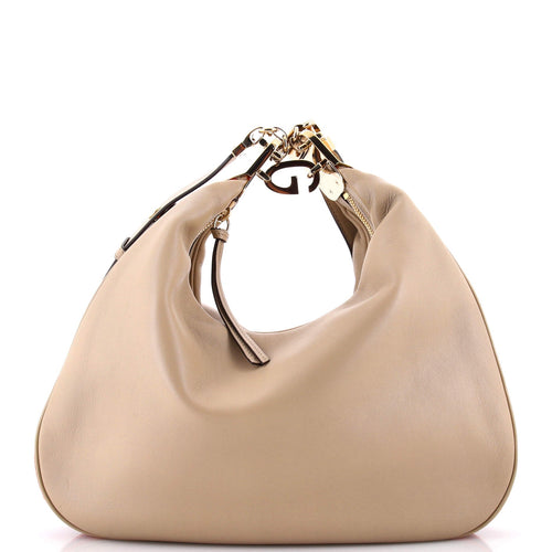 GUCCI Attache Shoulder Bag Leather Large