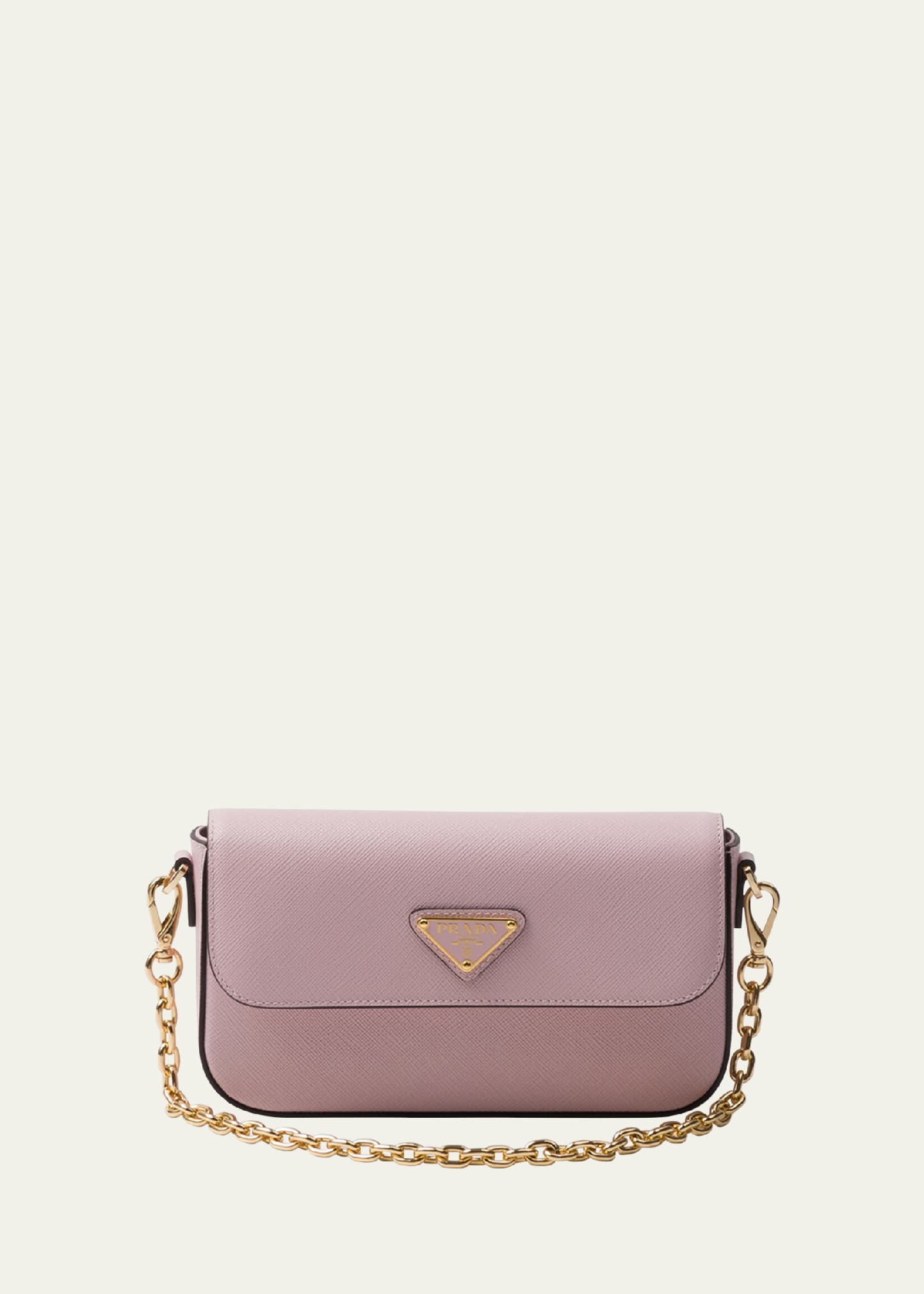 Prada Mini Flap Leather Crossbody Bag