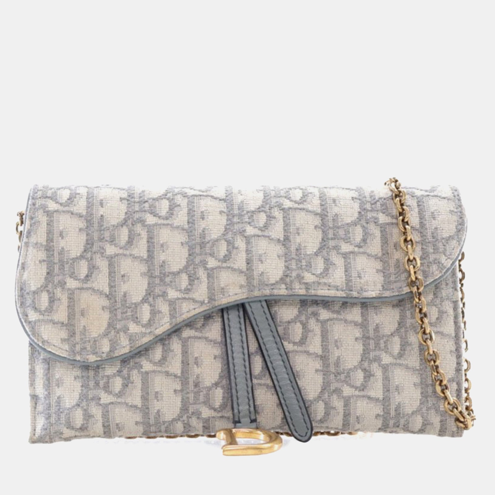 Dior Oblique Saddle Wallet On Chain