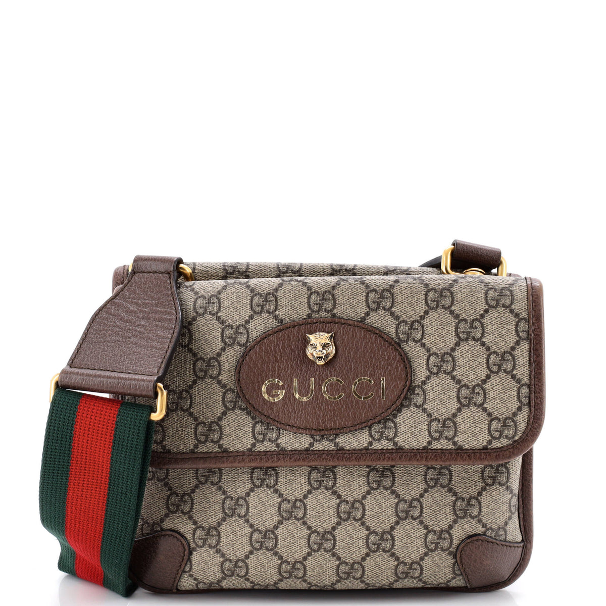 Gucci GUCCI Neo Vintage Flap Messenger GG Coated Canvas Small