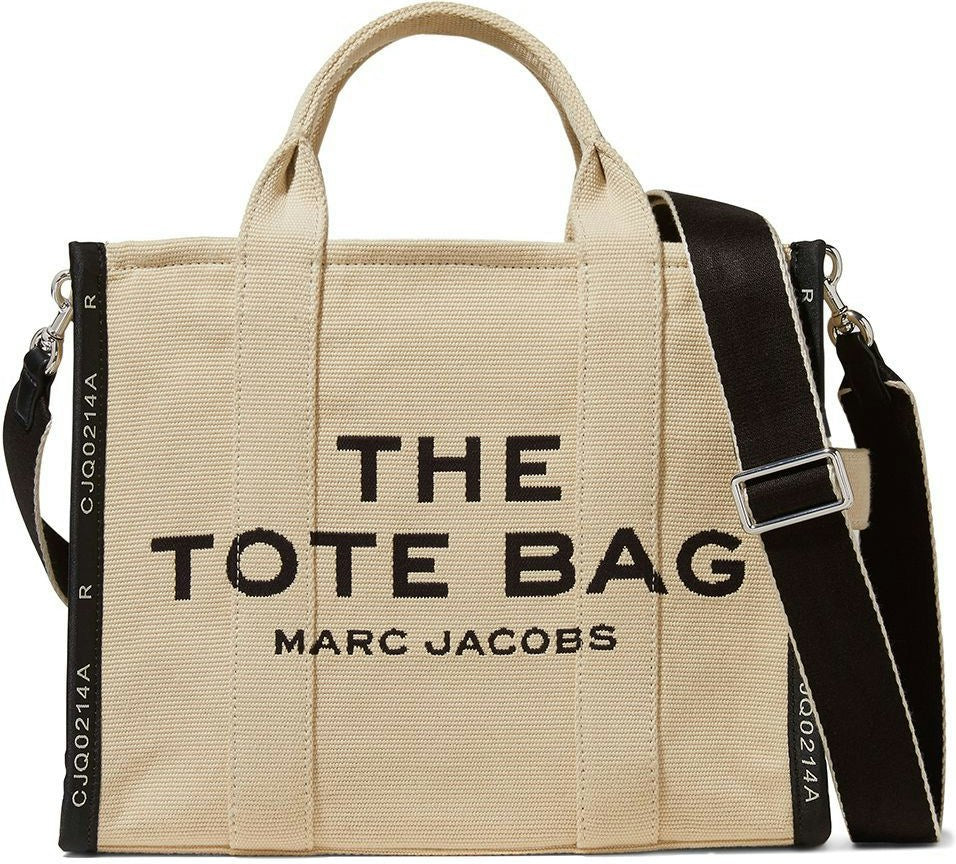 Marc Jacobs Women's The Jacquard Small Traveler Tote Bag in Nude & Neutrals | Size UNICA | M0017027