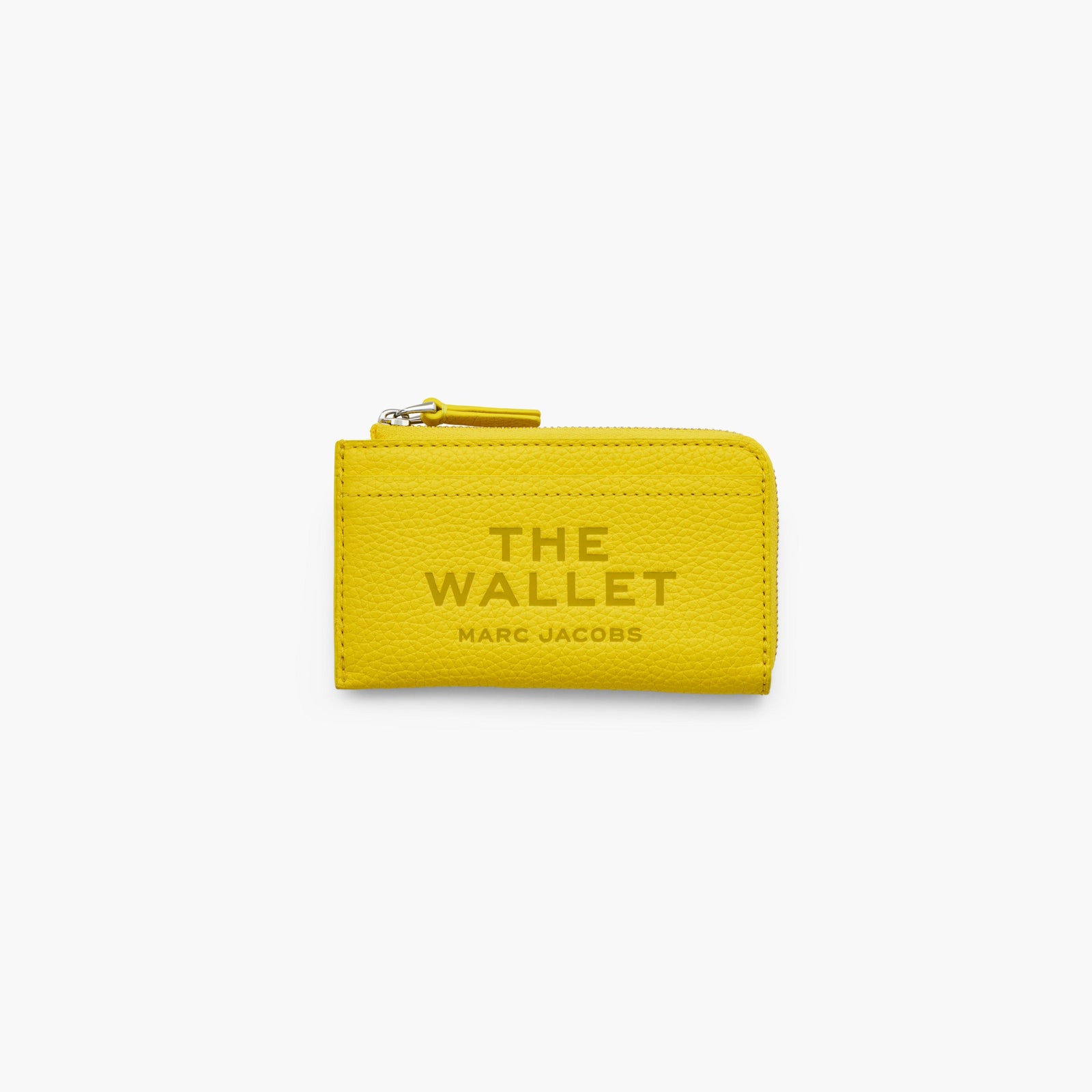 Marc Jacobs The Leather Top Zip Multi Wallet in Smiley Yellow