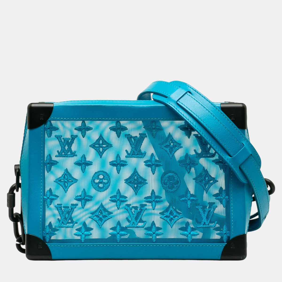 Louis Vuitton Blue Monogram Mesh Soft Trunk
