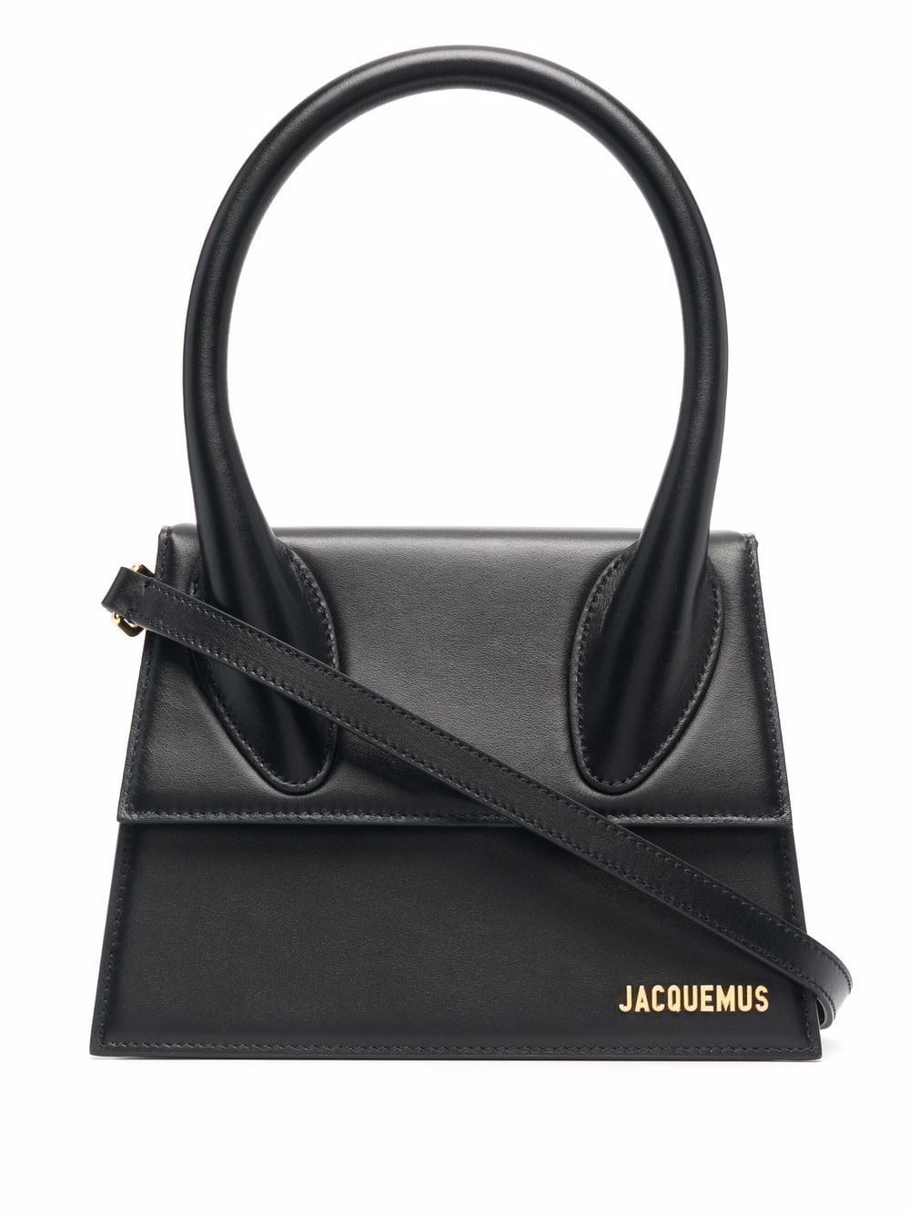 Jacquemus Women's Le Grand Chiquito Leather Handbag in Black | Size UNI | 213BA003