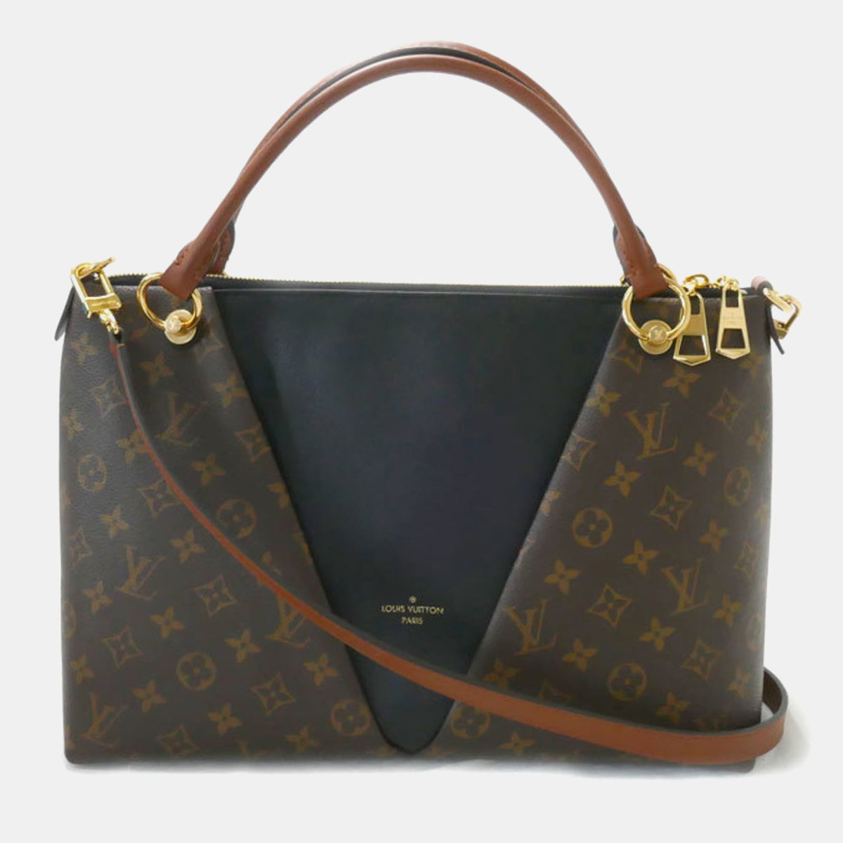 Louis Vuitton Black/Brown Monogram V Tote MM Bag