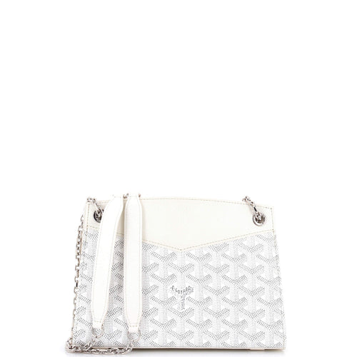 GOYARD Structured Rouette Chain Shoulder Bag Coated Canvas Mini