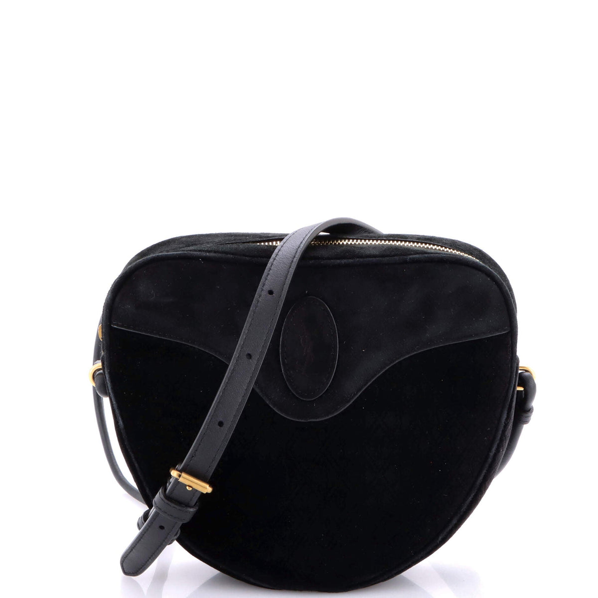 Saint Laurent Le Monogramme Coeur Bag Monogram All Over Velvet and Suede