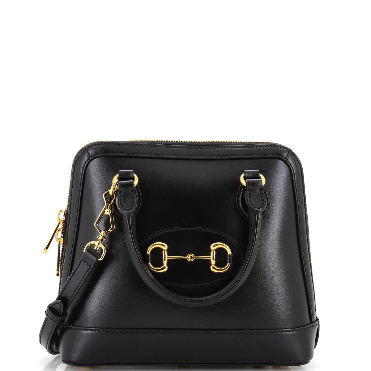 Gucci GUCCI Horsebit 1955 Top Handle Bag Leather Small