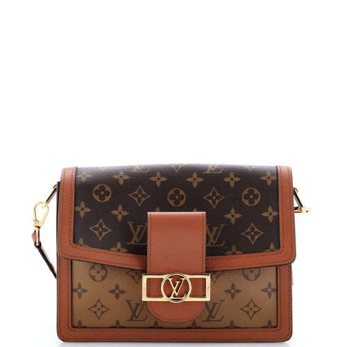 Dauphine Shoulder Bag Reverse Monogram Canvas MM