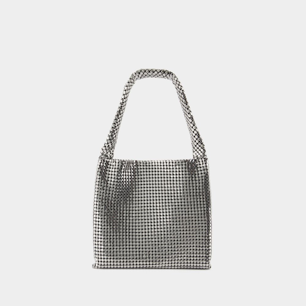 Rabanne Women's Medium Pixel Shoulder Bag in Silver | 24PSS0437MET607 Color P040