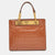 DKNY Brown Croc Embossed Leather Chain Bag