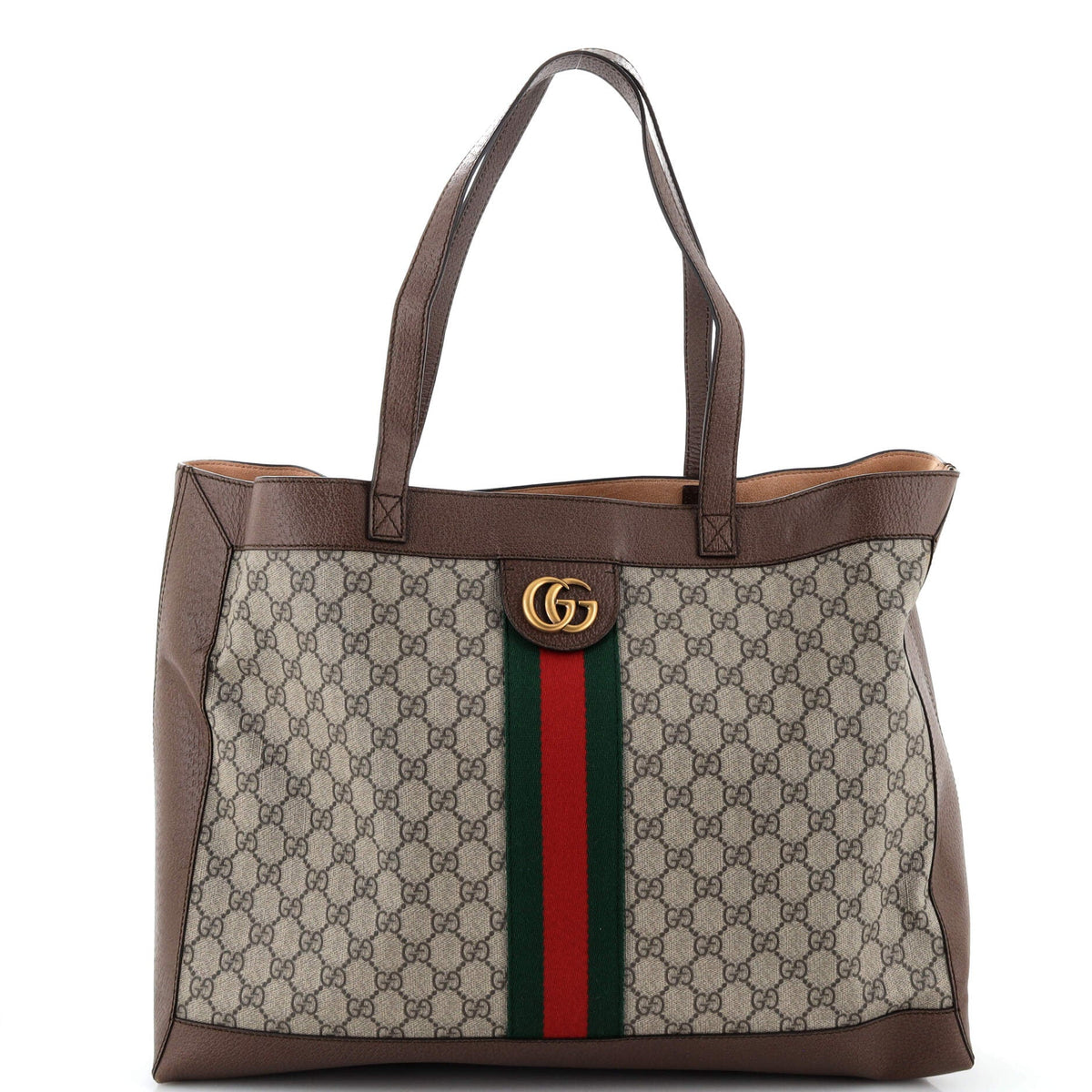 Gucci GUCCI Ophidia Soft Open Tote GG Coated Canvas East West