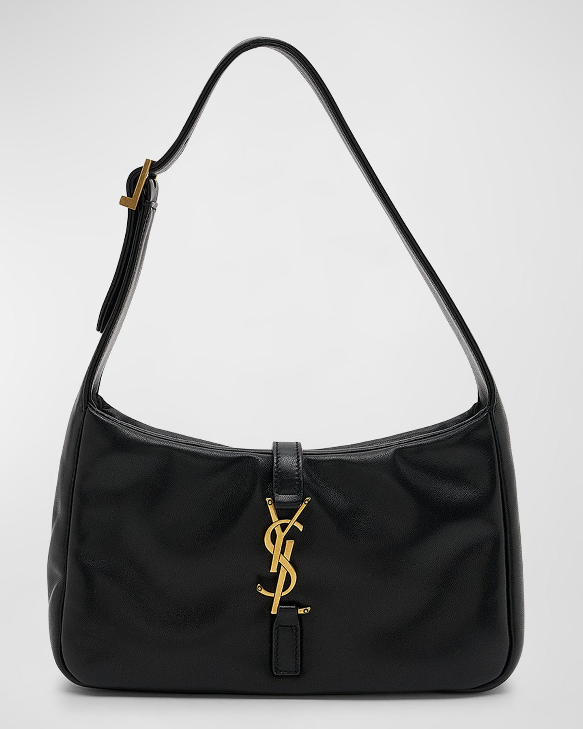 Saint Laurent Le 5 A 7 YSL Shoulder Bag in Padded Smooth Leather