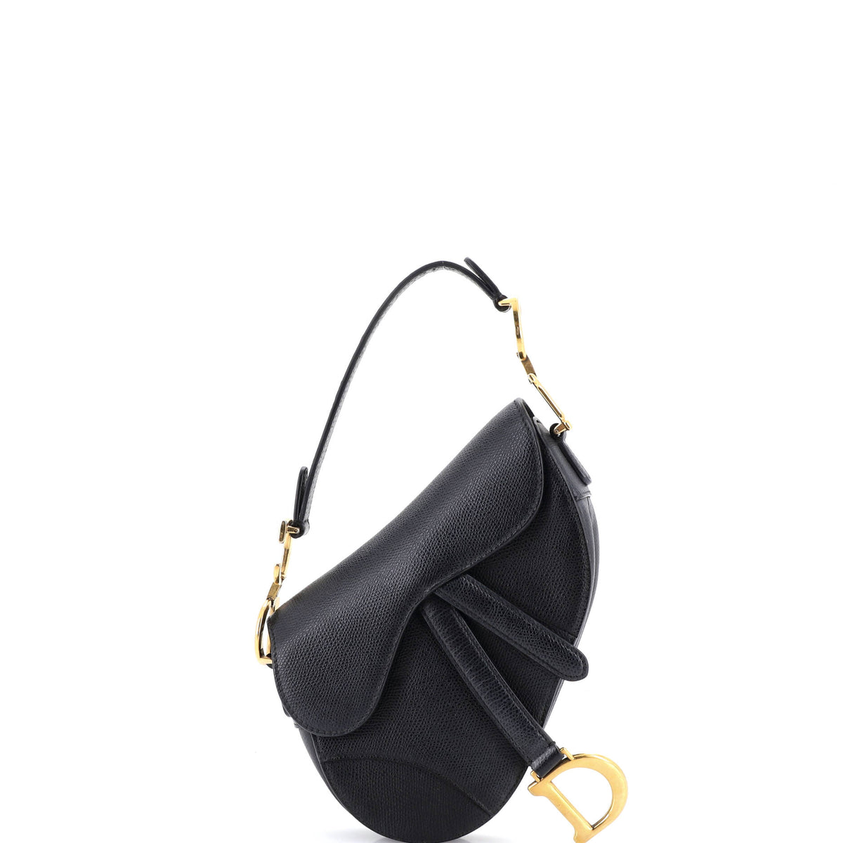 Christian Dior Saddle Handbag Leather Mini