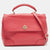 Pink Leather Robinson Top Handle Bag