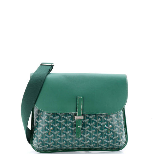 GOYARD Coursier Messenger Bag Coated Canvas and Leather