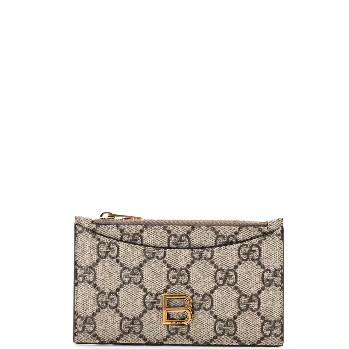 Gucci GUCCI x Balenciaga The Hacker Project Zip Card Case GG Coated Canvas