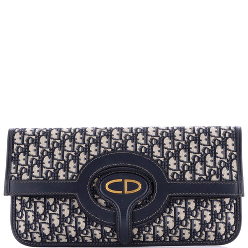 Fold Over Clutch Oblique Canvas