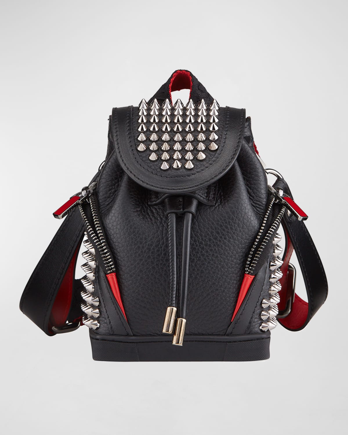 Christian Louboutin Men's Explorafunk Keyring Studded Crossbody Bag