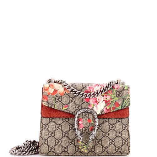 GUCCI Dionysus Bag Blooms Print GG Coated Canvas Mini