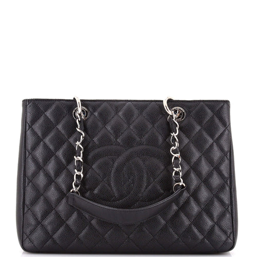CHANEL Grand Shopping Tote Quilted Caviar