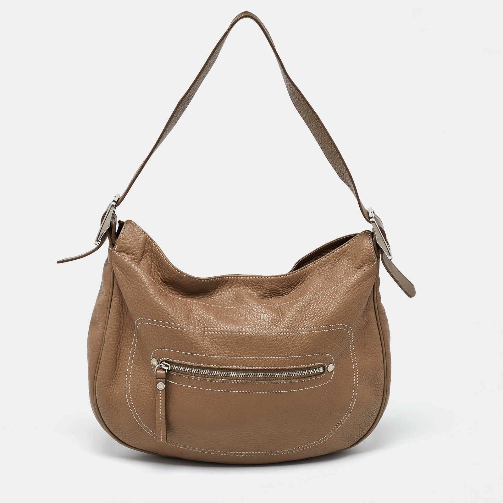 Longchamp Beige Leather Hobo