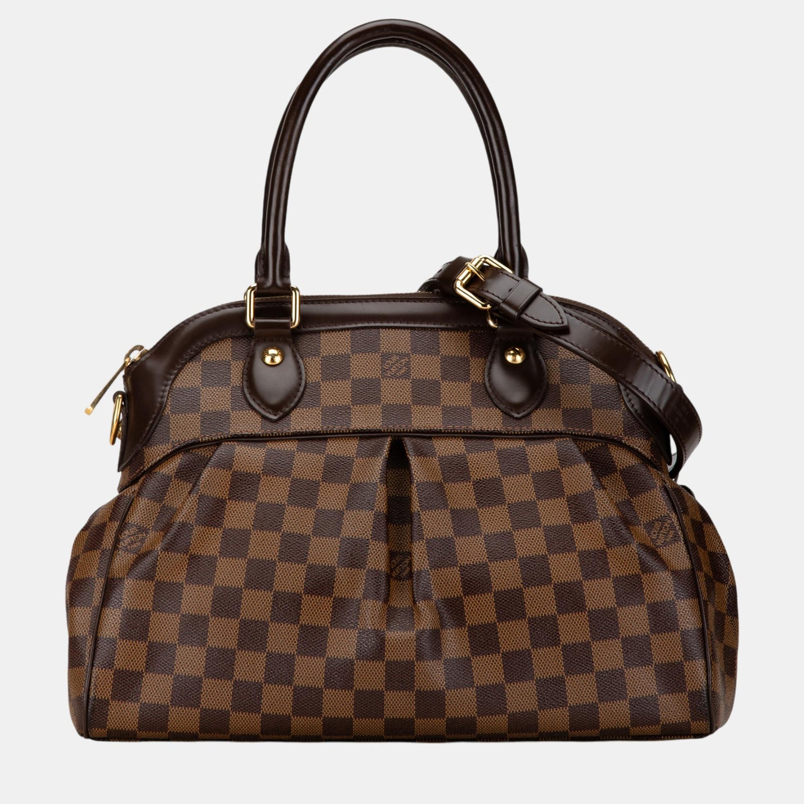 Louis Vuitton Sac à bandoulière Trevi PM en toile Damier Ebene marron