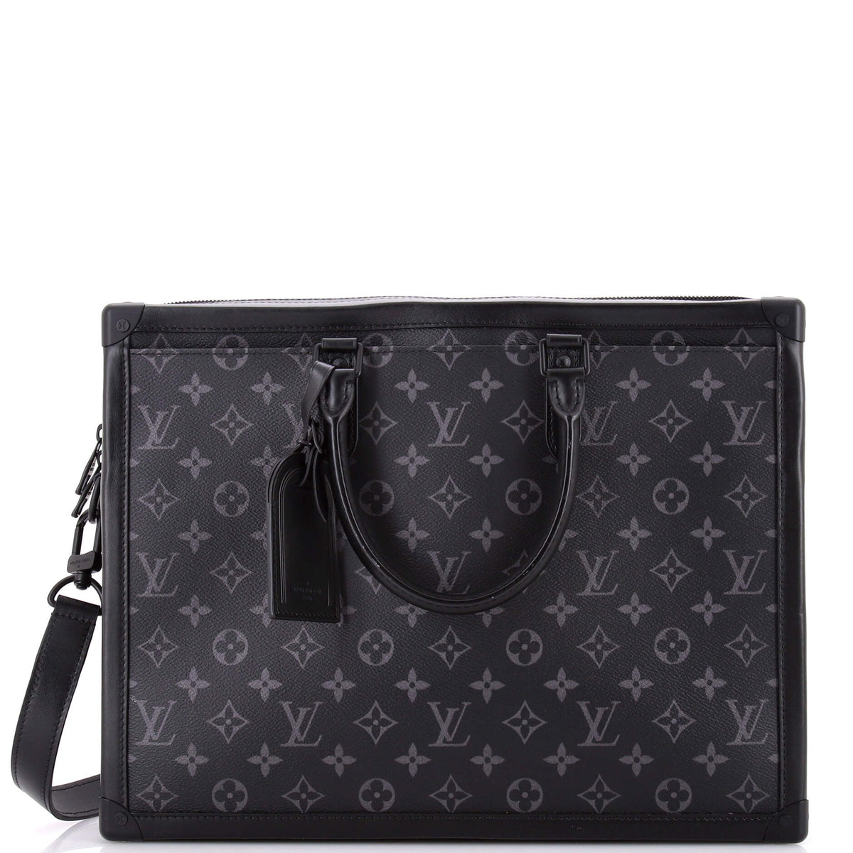 Louis Vuitton Soft Trunk Briefcase Monogram Eclipse Canvas
