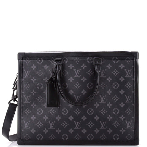 Soft Trunk Briefcase Monogram Eclipse Canvas