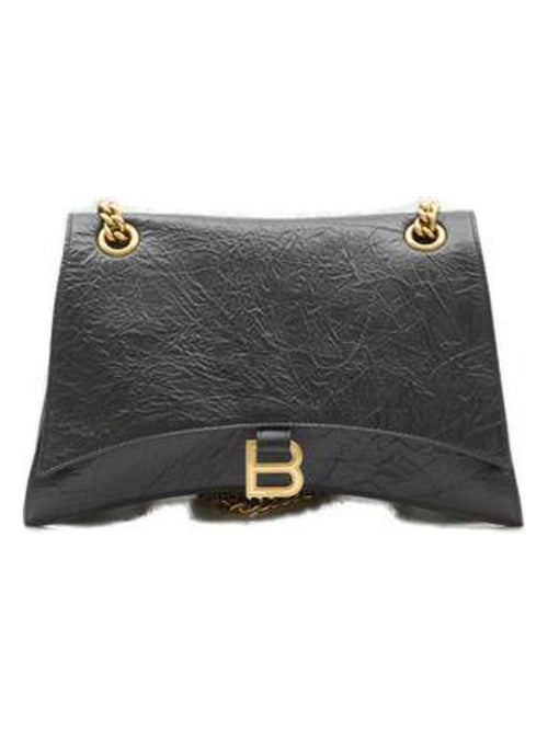 Women's Medium Crush Shoulder Bag in Black | 785602210IT