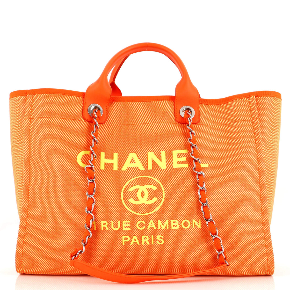 Chanel CHANEL Deauville Tote Mixed Fibers Medium