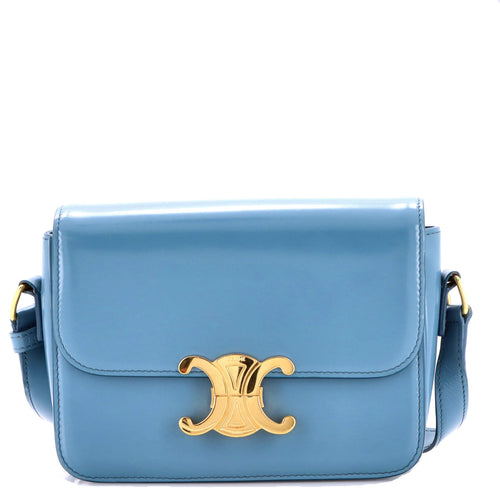 CELINE Triomphe Shoulder Bag Smooth Calfskin Teen