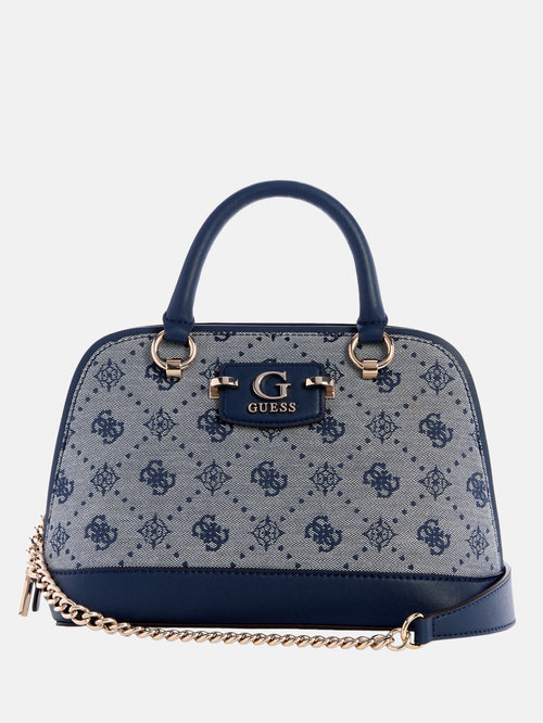 Neda Jacquard Logo Dome Satchel