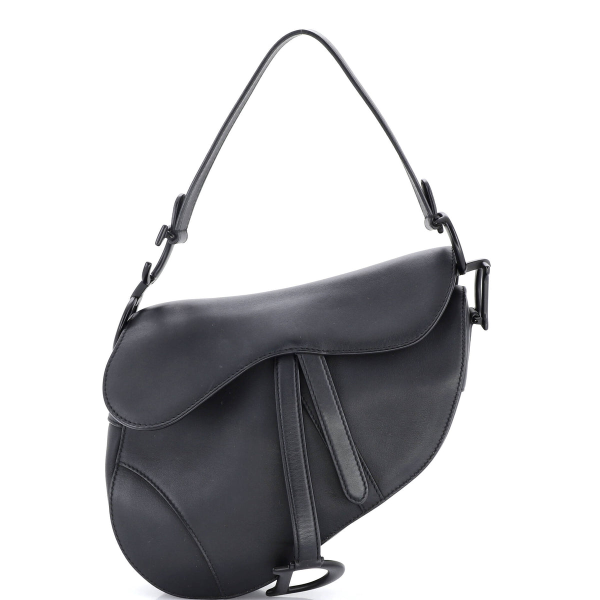 Christian Dior Ultra Matte Saddle Handbag Leather Medium