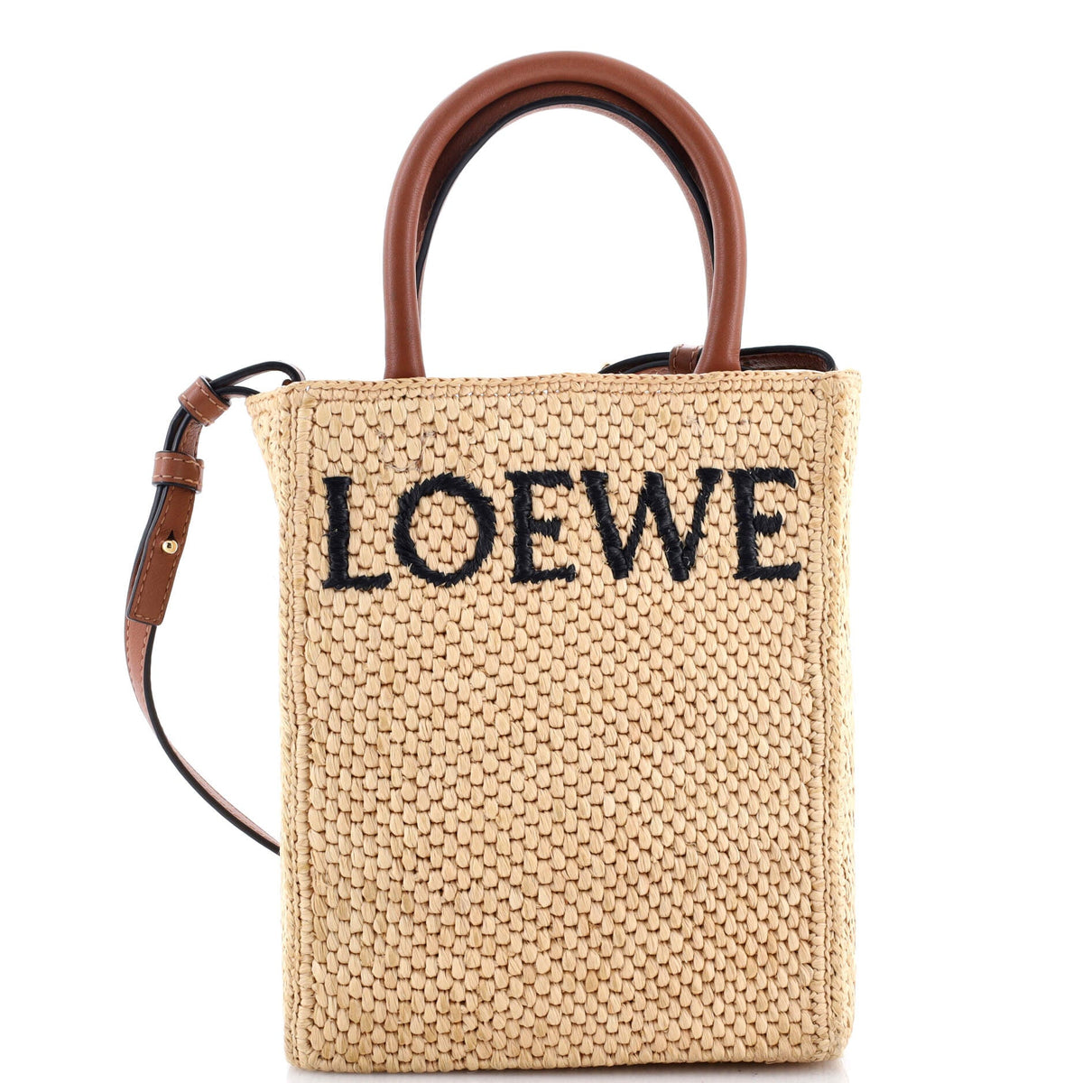 Loewe LOEWE A5 Tote Raffia and Leather