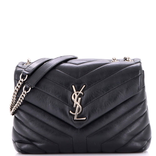 Loulou Shoulder Bag Matelasse Chevron Leather Small